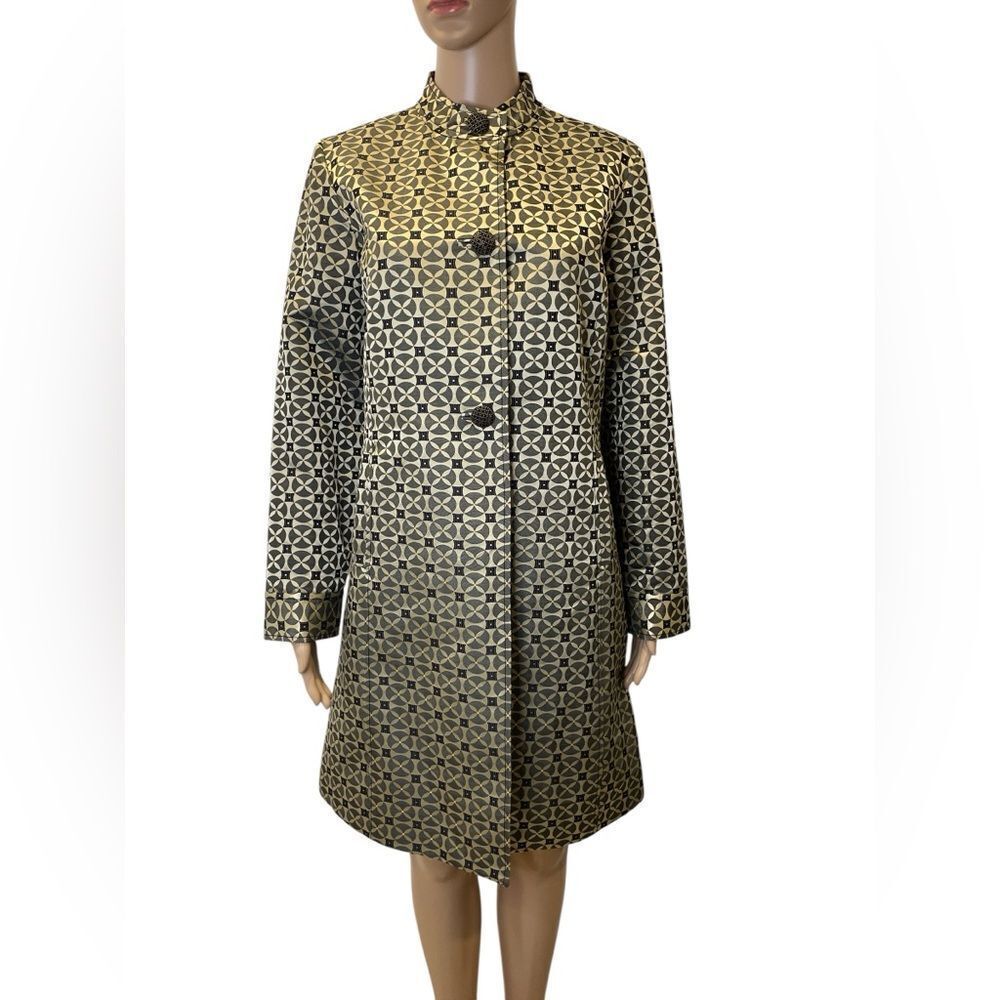 Sigrid Olsen Elegant Patterned Women's Coat size M